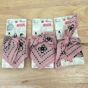 Scunci Real Style Multi Wear Bandana Lot of 3 NEW